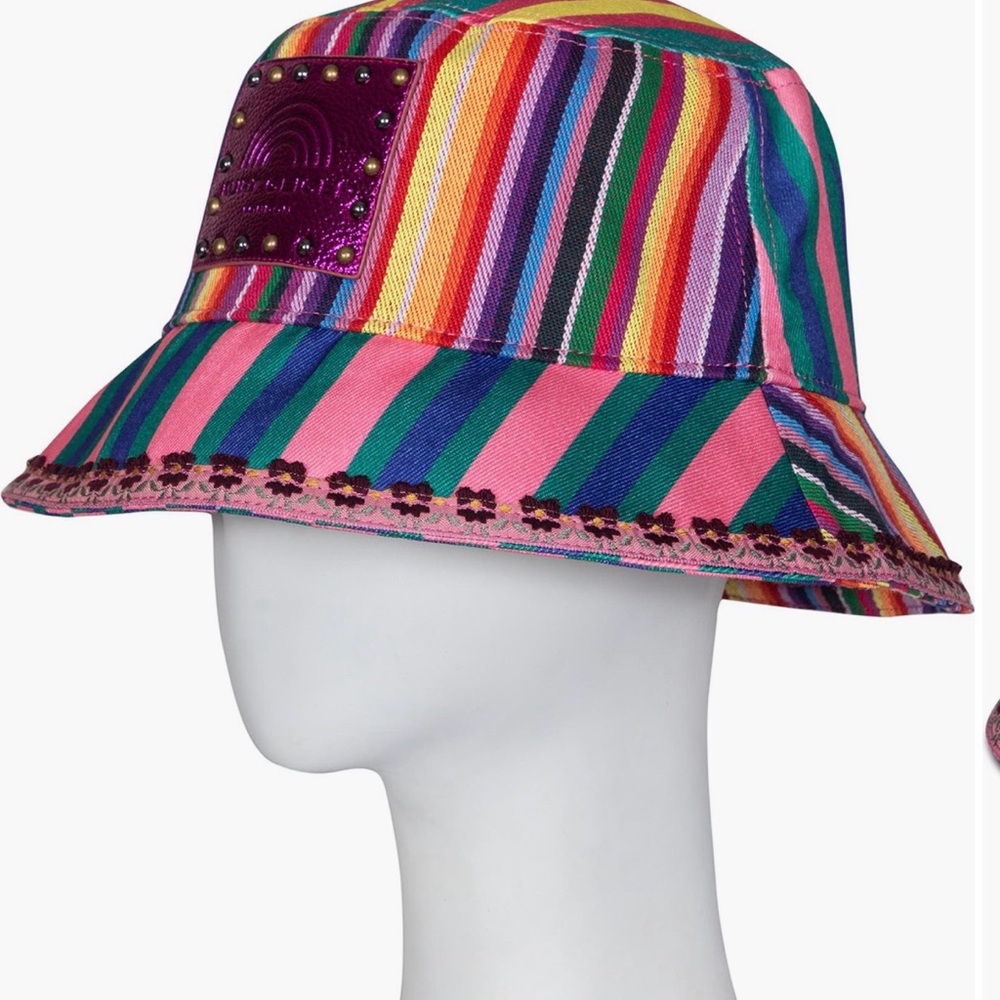 Kurt Geiger Multicolor Striped Bucket Hat